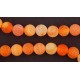 Achatperle gefärbt, meliert, 8mm, orange